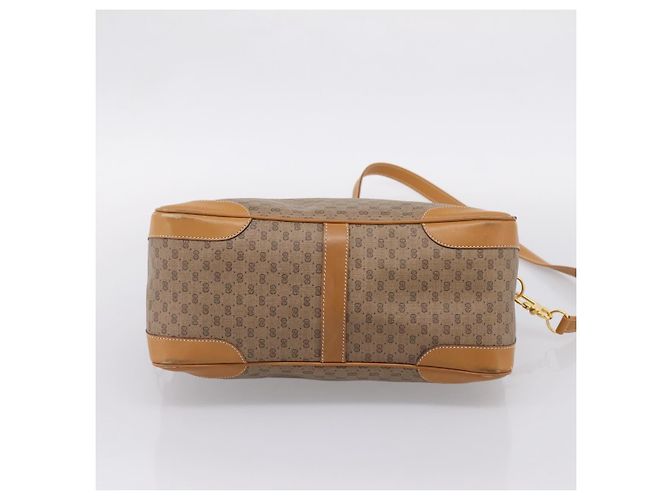 GUCCI Micro GG Supreme Hand Bag PVC 2way Beige Gold 002 122 0033 - vista 5