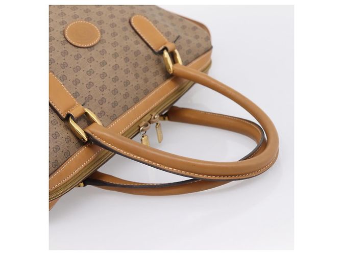 GUCCI Micro GG Supreme Hand Bag PVC 2way Beige Gold 002 122 0033 - vista 7