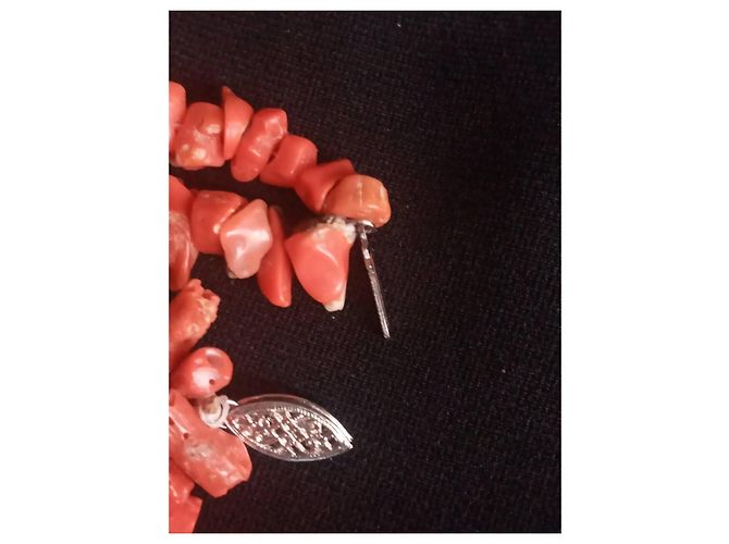Autre Marque Collana in corallo rosso e turchese - vista 9