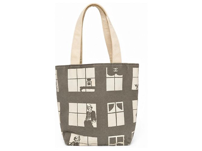 Borsa Tote Chanel Paris in Tela - vista 2