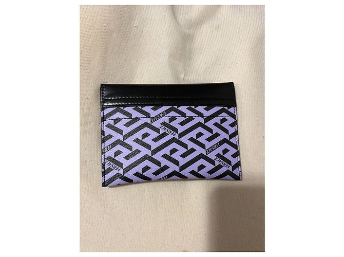 Medusa Set de cartera y tarjetero Versace Greca - vista 2