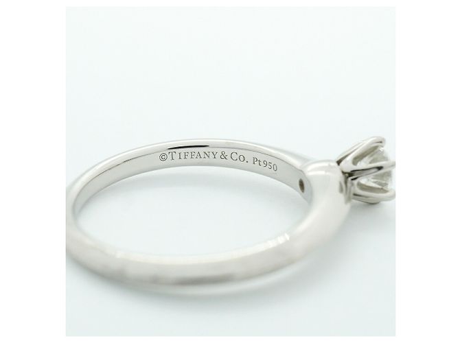 Autre Marque Anillo Alianza Solitario Tiffany & Co. - vista 4