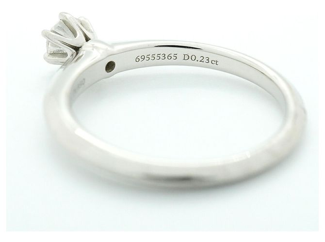 Autre Marque Anillo Alianza Solitario Tiffany & Co. - vista 5