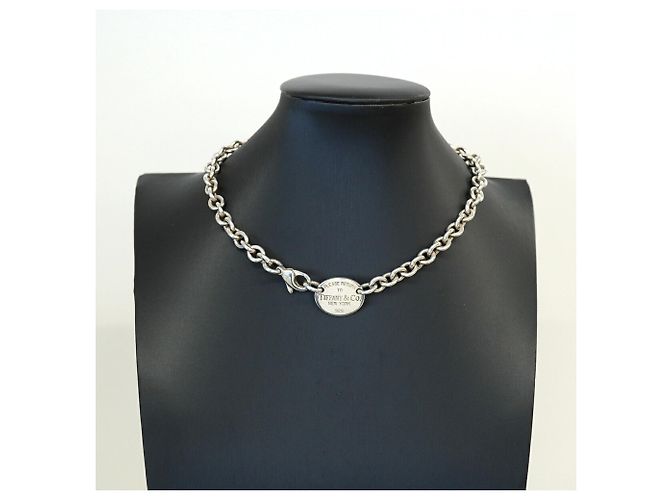 Autre Marque Collana Tiffany & Co. Return to Oval in argento sterling - vista 7