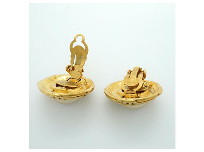Orecchini a clip Chanel Gold - vista 3