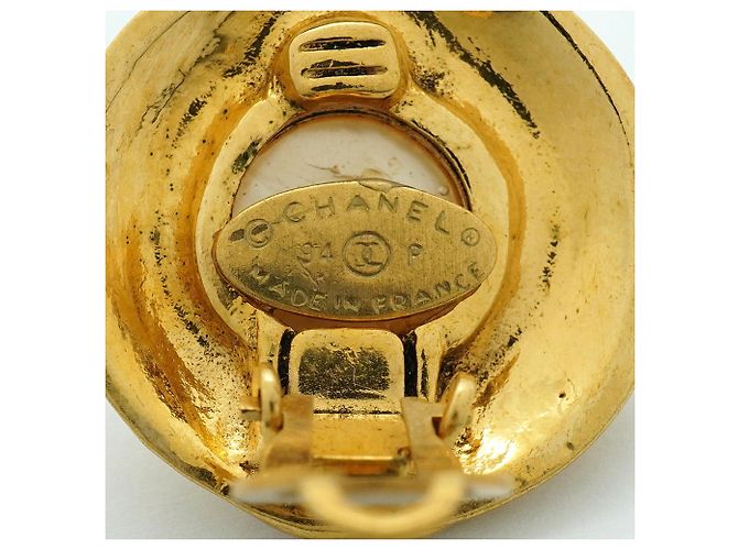 Orecchini a clip Chanel Gold - vista 4