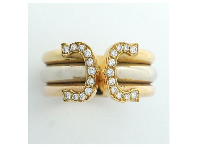 Anello Cartier 2C Band Diamante Oro 18K - vista 2