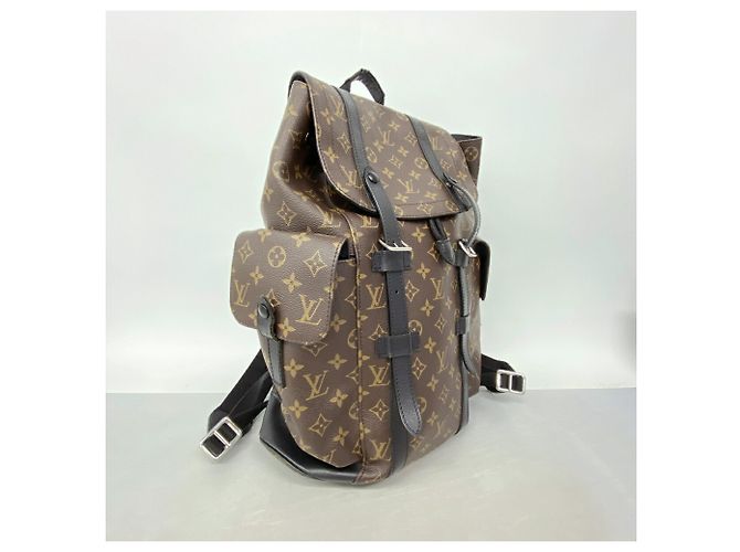 Mochila Louis Vuitton Monogram Macassar Christopher MM - vista 2