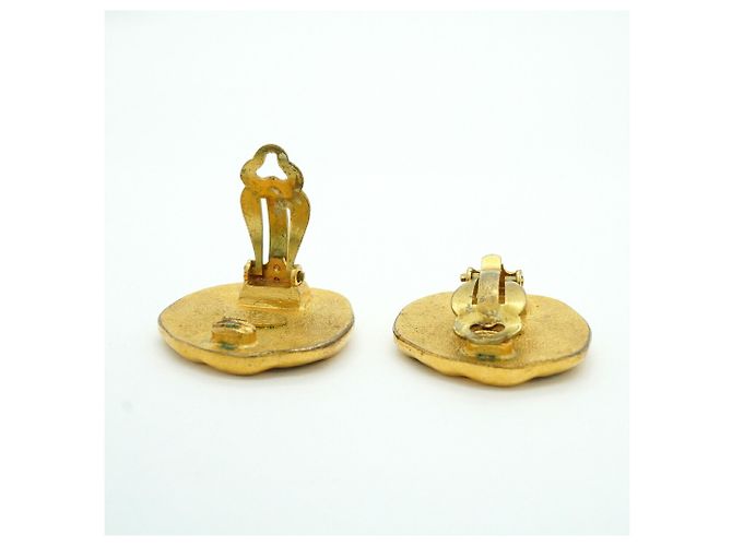 Chanel Gold Clip-On Ohrringe - Ansicht 3
