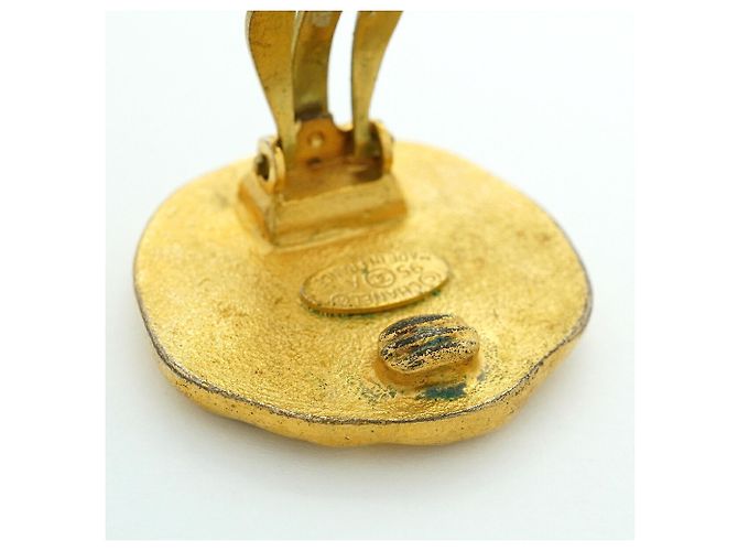 Chanel Gold Clip-On Ohrringe - Ansicht 6