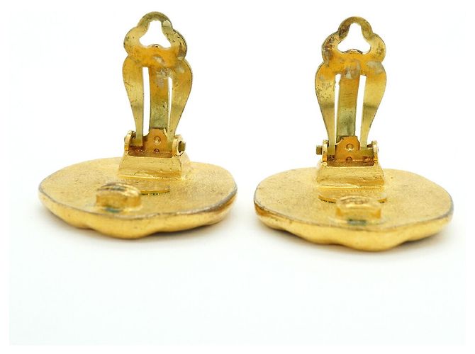 Chanel Gold Clip-On Ohrringe - Ansicht 9