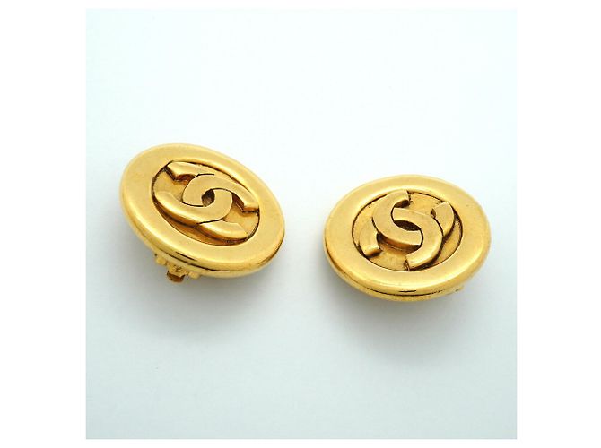Orecchini a clip Chanel placcati in oro - vista 2
