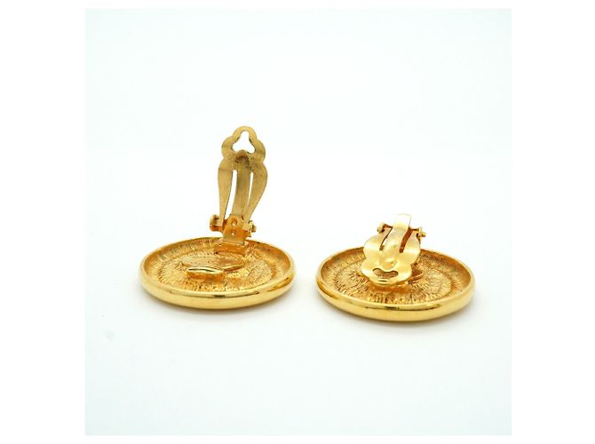 Orecchini a clip Chanel placcati in oro - vista 3