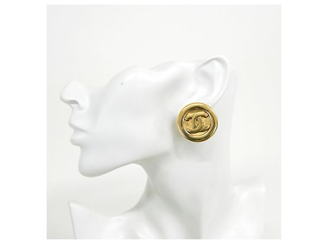 Orecchini a clip Chanel placcati in oro - vista 5