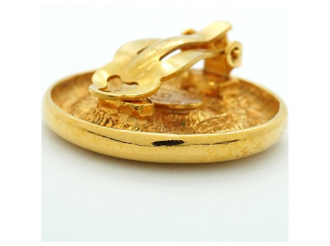 Orecchini a clip Chanel placcati in oro - vista 8
