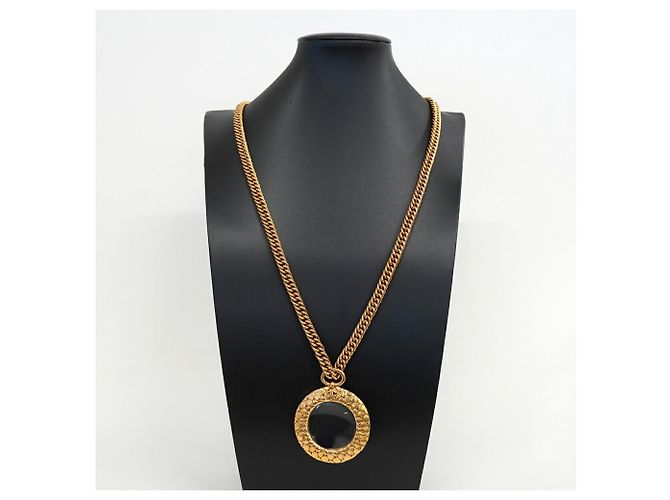 Chanel vergoldete Halskette mit Coco Mark - Ansicht 6