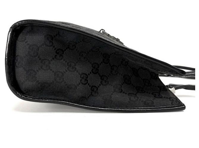 Borsa Gucci GG Supreme in tela monogrammata nera - vista 3