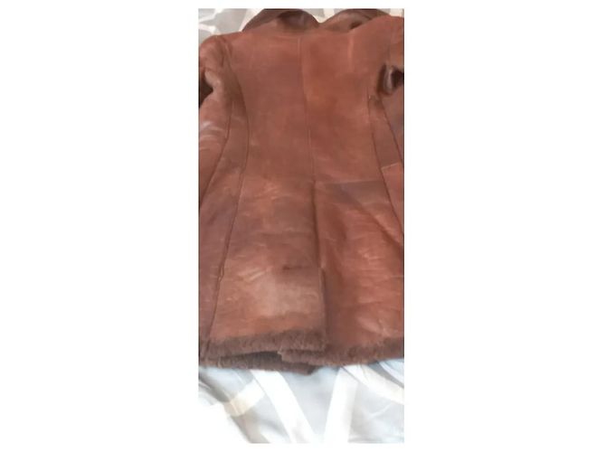 Raro Cappotto Fendi Alta Moda in Pelle l'aînée e Zibeline Russo - vista 13