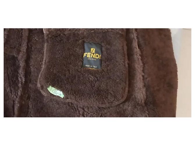 Raro Cappotto Fendi Alta Moda in Pelle l'aînée e Zibeline Russo - vista 5