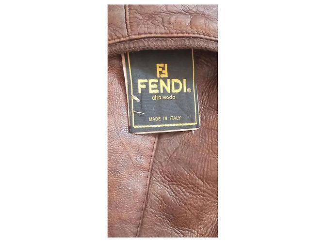 Raro Cappotto Fendi Alta Moda in Pelle l'aînée e Zibeline Russo - vista 6