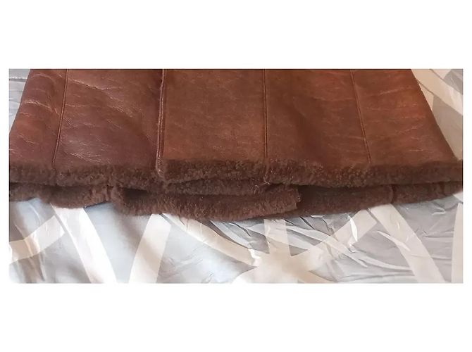 Raro Cappotto Fendi Alta Moda in Pelle l'aînée e Zibeline Russo - vista 7