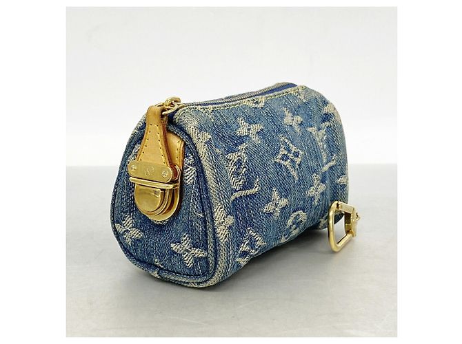 Speedy Pouch Louis Vuitton Monogram Denim - vista 2