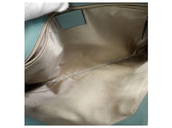 Borsa a tracolla Gucci in camoscio verde chiaro - vista 4