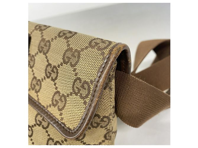 Marsupio Gucci in tela marrone - vista 6