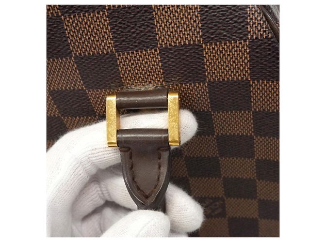 Borsa Louis Vuitton Damier Rivera MM in Ebene - vista 8