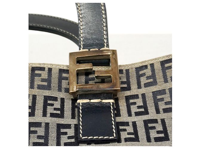Bolsa de mão Fendi Zucchino em nylon e canvas - vista 8