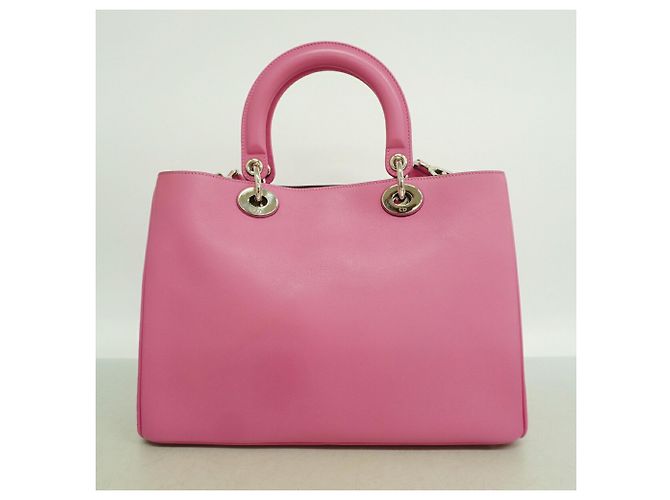 Bolsa Lady em couro Christian Dior em rosa - vista 10