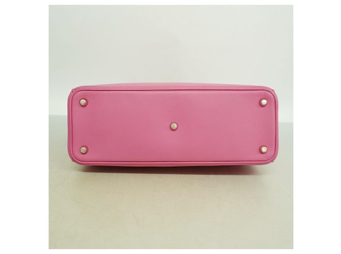 Bolsa Lady em couro Christian Dior em rosa - vista 3