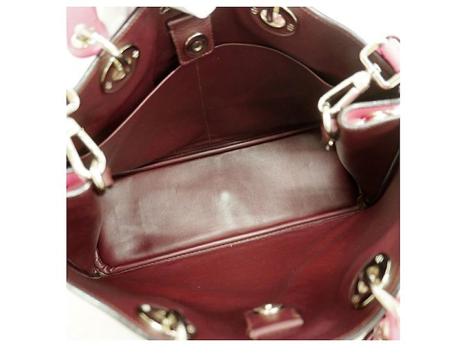 Bolsa Lady em couro Christian Dior em rosa - vista 4