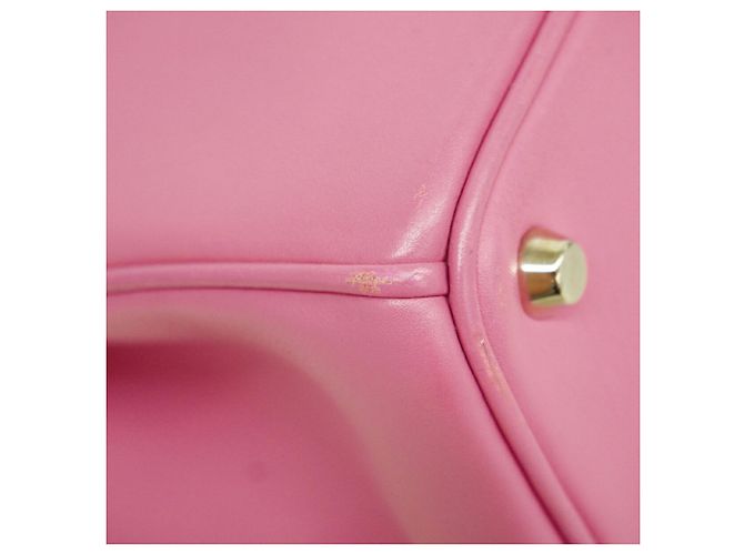 Bolsa Lady em couro Christian Dior em rosa - vista 6