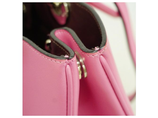 Bolsa Lady em couro Christian Dior em rosa - vista 7