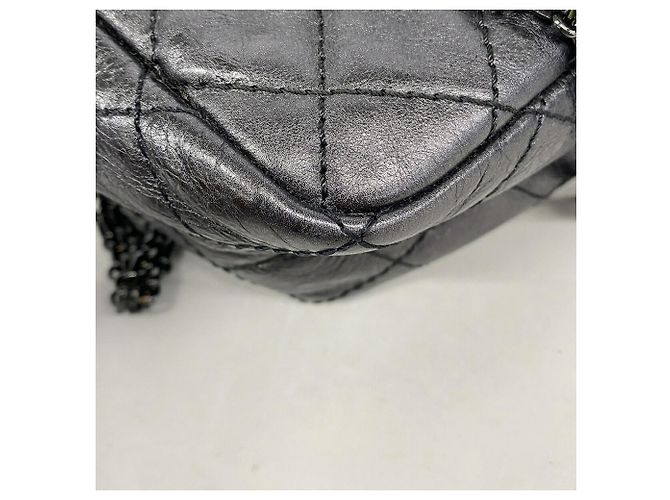 Bolsa de ombro Chanel em couro de bezerro preto - vista 6