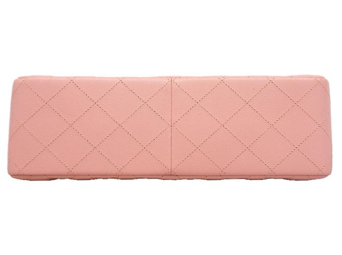 Borsa a tracolla Chanel in vitello martellato rosa - vista 3