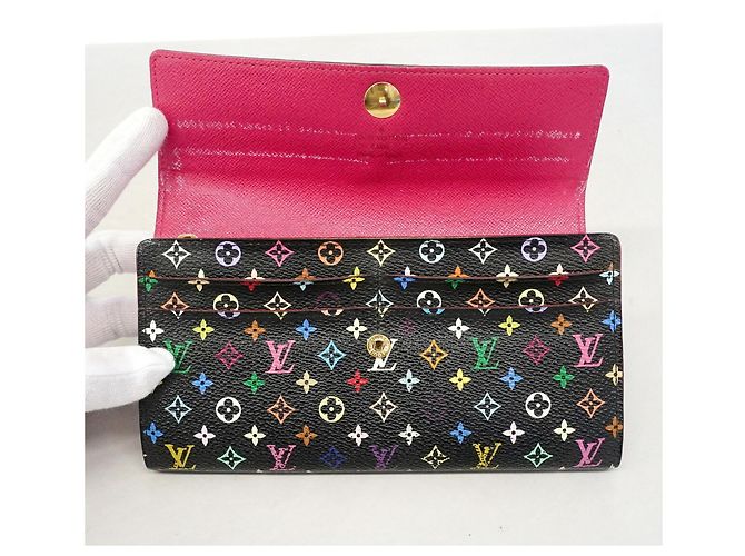 Louis Vuitton Portafoglio Lungo Monogram Multicolor Sarah M93747 Grenade - vista 4