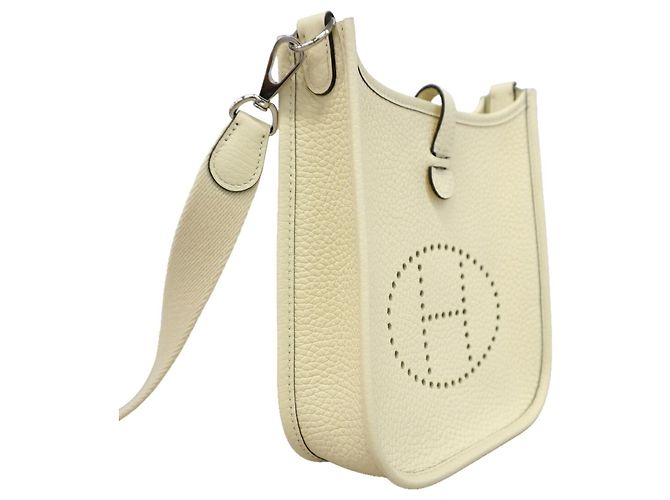 Evelyne Hermès Bolsa de ombro Hermes Cream Taurillon Clemence - vista 2