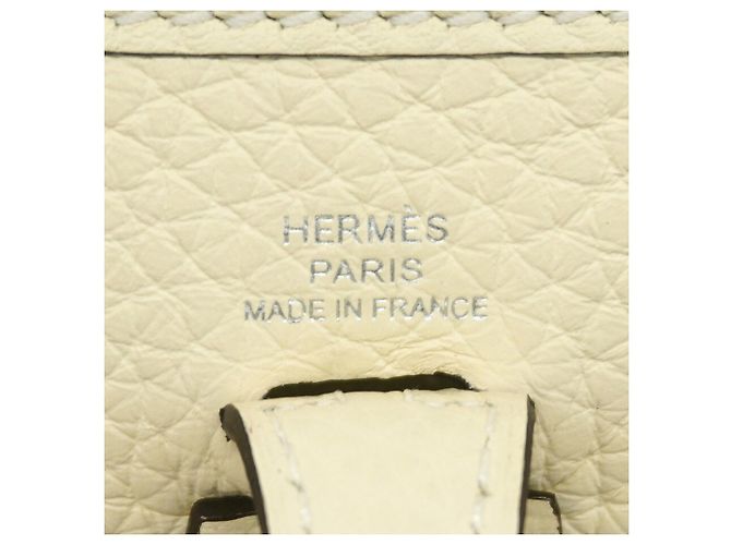 Evelyne Hermès Bolsa de ombro Hermes Cream Taurillon Clemence - vista 5