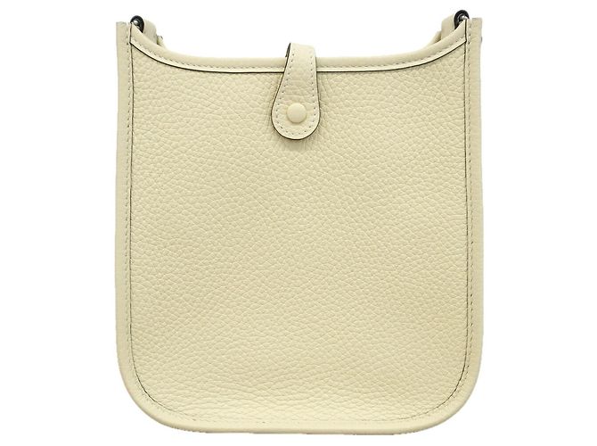 Evelyne Hermès Bolsa de ombro Hermes Cream Taurillon Clemence - vista 8