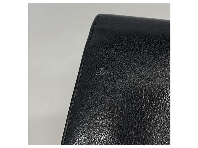 Chanel Black Leather Long Wallet - view 7