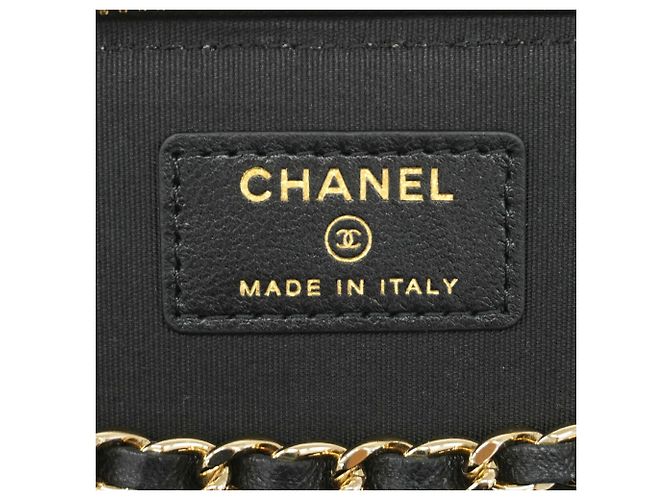 Bolso Vanity Chanel de Rafia Negro y Beige - vista 5