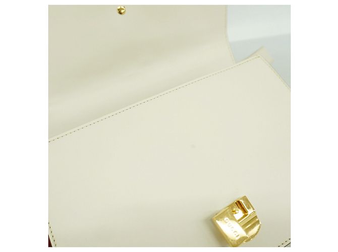 Gucci Schultertasche aus Leder in Elfenbein - Ansicht 10