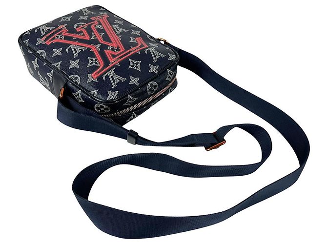 Bolsa Tiracolo Louis Vuitton Navy - vista 10