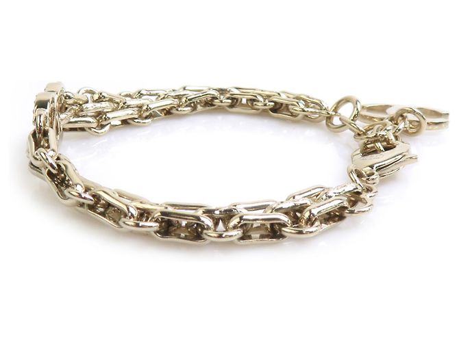 Bracciale con ciondoli in metallo dorato Chanel - vista 5