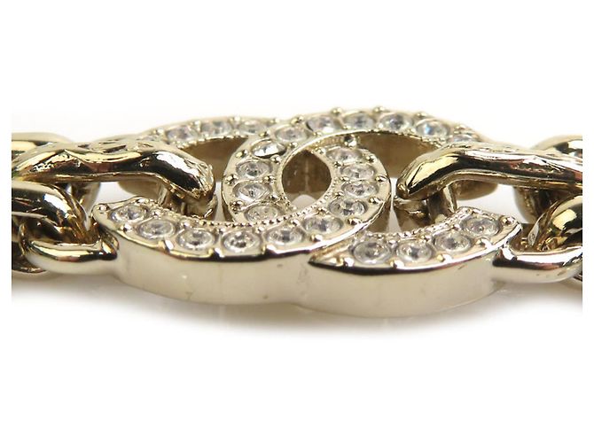 Bracciale con ciondoli in metallo dorato Chanel - vista 6