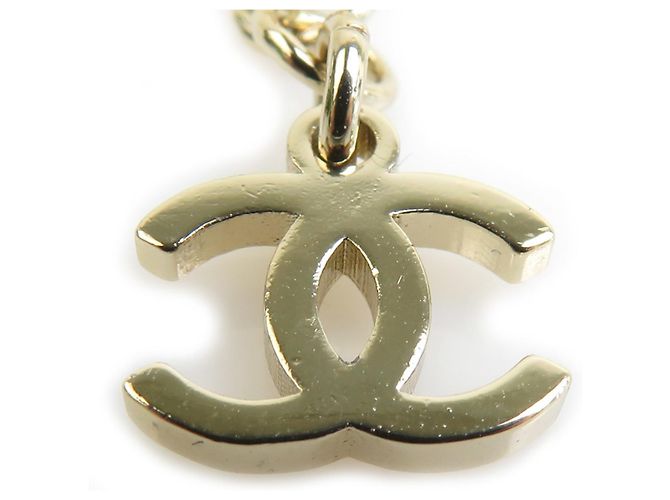 Colar de metal dourado Chanel - vista 5