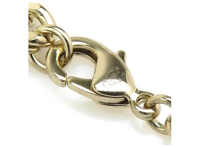 Collar Chanel dorado con perlas artificiales - vista 10