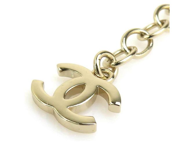 Collar Chanel dorado con perlas artificiales - vista 9